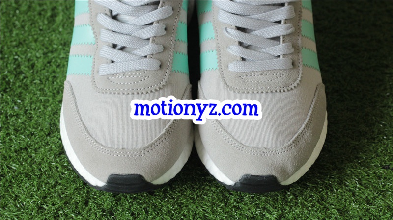 Real Boost Adidas Iniki Runner Green Grey BB2747